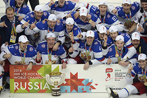 Ovechkin and Malkin to the rescue as team comes from behind to win 5-2 in Minsk. Source: AFP/East News
