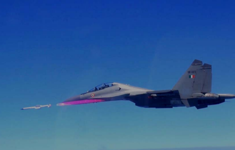 Astra's successful launch from the Su-30 combat aircraft is a major step in missile aircraft integration. Source: DRDO