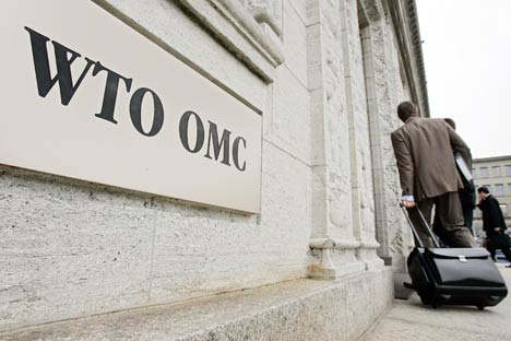Russland strebt eine außergerichtliche Einigung bei den bei der WTO anhängigen Klagen an. Foto: AFP/East News