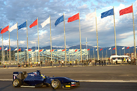 The Sochi track is ready to receive 46,000 spectators. Source: Itar-Tass