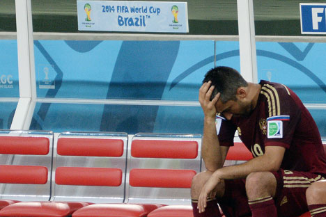 Alexander Samedov of Russia after the match against Algeria. Source: Alexei Filipov / RIA Novosti