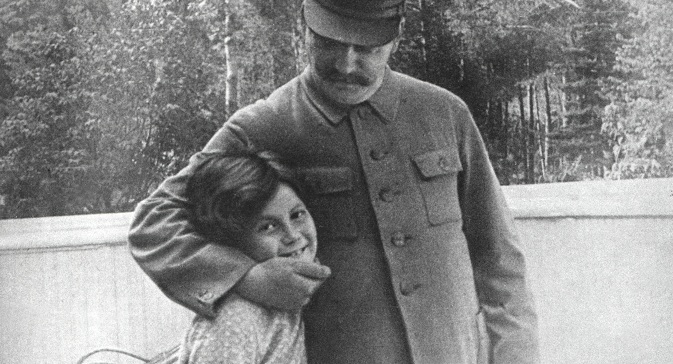 Svetlana Allilueva with her father. Source: Getty Images