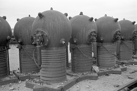 Naval mines, 1920s. Source: Rossiyskaya Gazeta