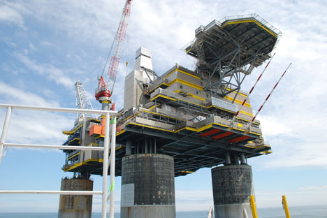 Russian energy giant Gazprom's Sakhalin-2 project focuses on the production of liquefied natural gas. Source: ITAR-TASS