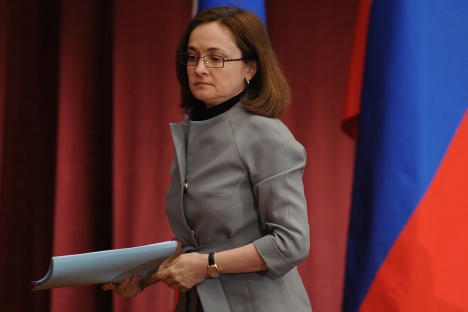 Elvira Nabiullina, the head of the Russian Central Bank. Source: Itar-Tass