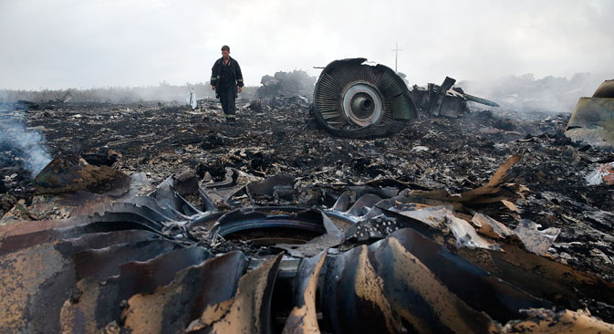 According to one of the main versions, the Boeing 777 crash was caused by a missile launch. Source: Reuters