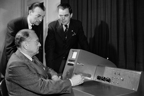 The inventor of cathode-ray tube transmission was born 125 years ago. Source: AP