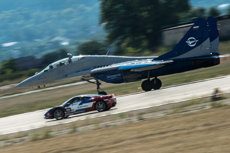 The Fast and the Furious-2014 Show opened a new page in the history of car and aero events. Source: Ramil Sitdikov / RIA Novosti