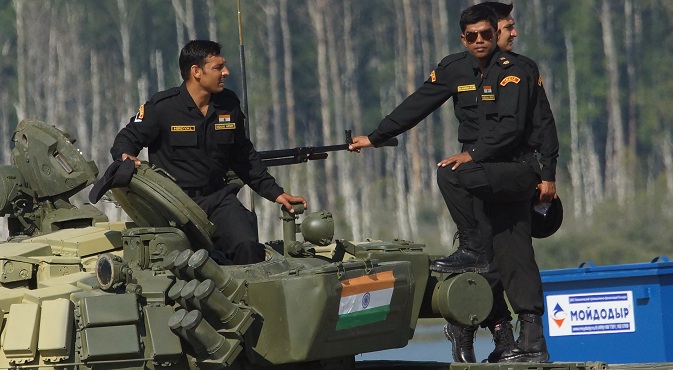 Indian crew at the 2014 Tank Biathlon. Source: Olga Sokolova
