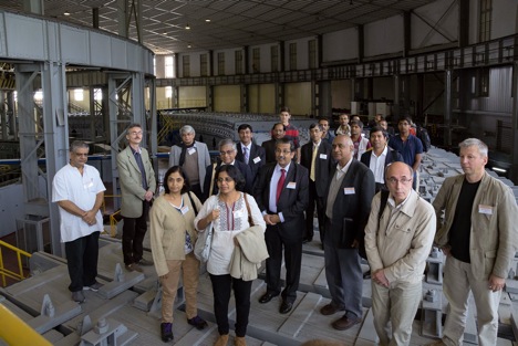 Mridupawan Deka, an Indian researcher at the Laboratory of Theoretical Physics in Dubna, at the India-JINR Forum held in June 2014 (4th from the right). Source: Press Photo 