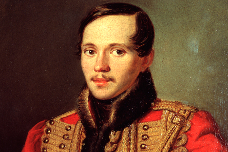 Portrait of the poet Mikhail Lermontov by Petr Zabolotsky. Source: FineArt images