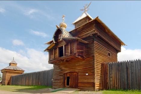 Wooden church in Taltsy open-air museum in Angara. Source: Lori / Legion-Media