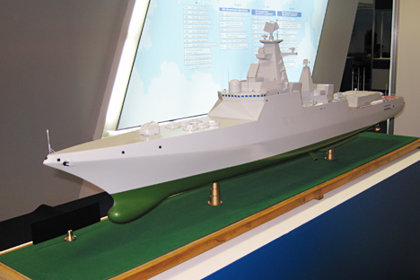 The main attack method for the Leader destroyer will be the Calibre integrated missile system which is exported under the name Klub and includes 3M-14 anti-ship and cruise missiles. Source: Vladimir Shcherbakov