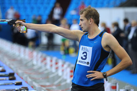 Alexander Lesun at the Modern Pentathlon European Championships. Source: TASS