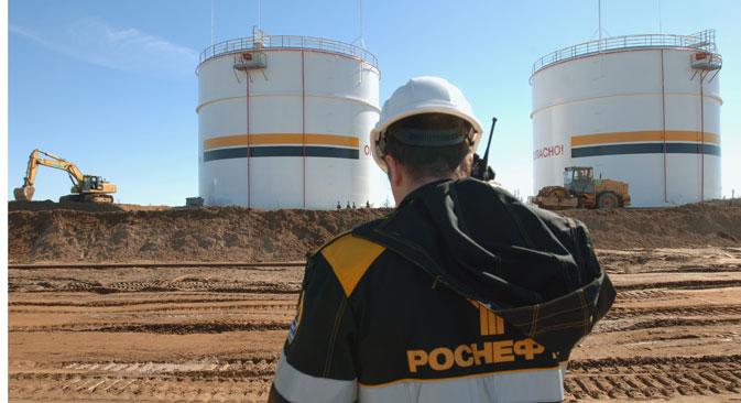 Well-battery site No. 3 of Vankorneft private company's Vankorsky oil deposit. Source: Vladimir Vyatkin / RIA Novosti