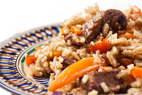 Plov. Russian broker’s company offers workers a change from sushi and pizza. Source: Lori / Legion Media