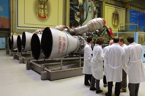 Moscow may impose a ban on all rocket engine exports to the US. Source:AP