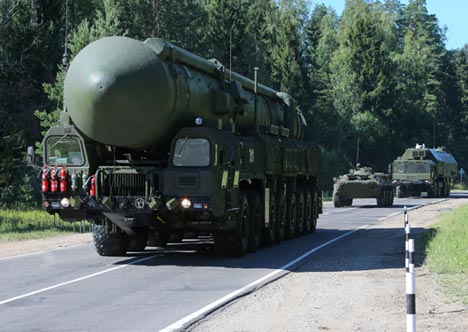 A Yars ballistic missile. Source: Rossiyskaya Gazeta