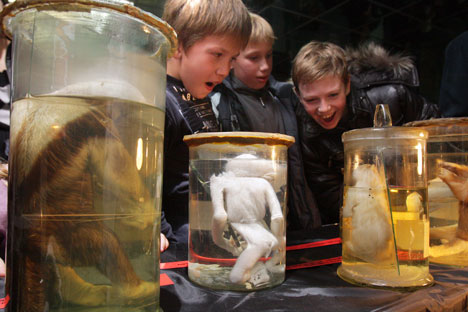The museum is known primarily for its collection of "freaks" - anatomical curiosities and anomalies, many of which were acquired by Peter himself on his travels around Europe. Source: PhotoXPress