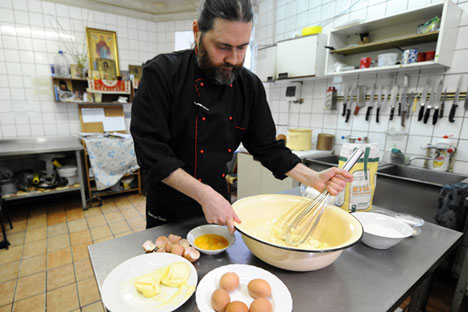 Monks in Russia bake bread, make honey and produce canned vegetables. Source: RIA Novosti/Sergey Pyatakov