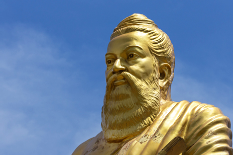 Statue of Tiruvalluvar in Vellore, Tamil Nadu. Source: Shutterstock