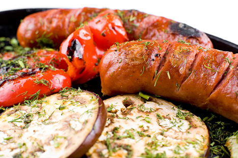 Sausages can be cooked in different ways - boiled, grilled - and served with different vegetables. Source: Lori / Legion Media