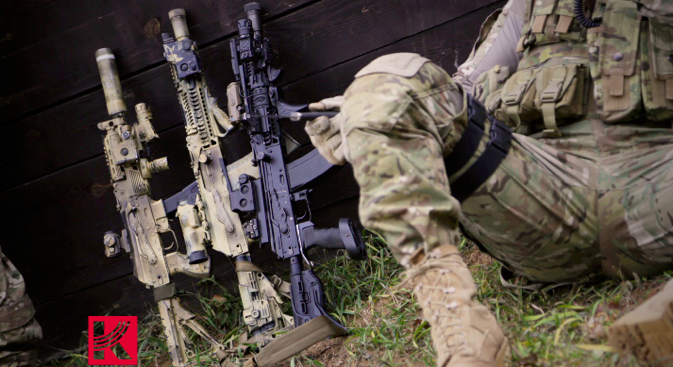 AK-12 is the fifth generation of the “Kalashnikov system,” with the same gas-operated long-stroke piston system used by all the Kalashnikov rifles. Source: Rostech