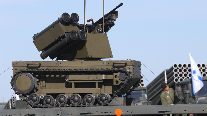 Exercises near Kaliningrad last summer saw the Platform-M combat robot make its debut. Source: RIA Novosti
