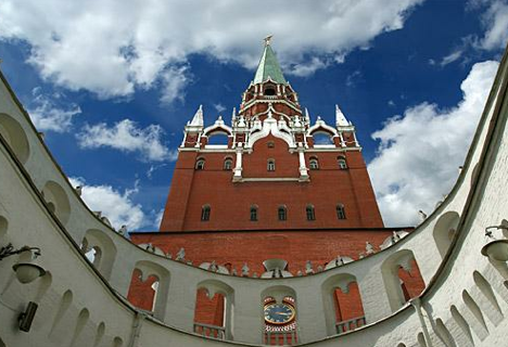 Trinity (Troitskaya) tower of Moscow Kremlin, where recording studio of the Presidential Orchestra is hidden. Source: Lori/Legion-Media