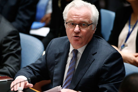 Russian Permanent Representative to the UN Vitaly Churkin. Source: Reuters