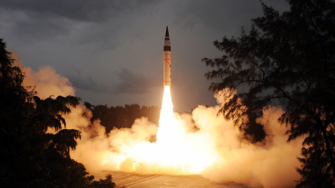 Agni V strategic missile. Source: Photoshot