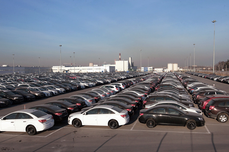 According to the EBA, Opel and Chevrolet sales in Russia began to fall back at the end of 2013. Source: Igor Rusak / RIA Novosti