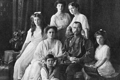 Russian Emperor Nicholas II (second from right) and his family. Source: RIA Novosti