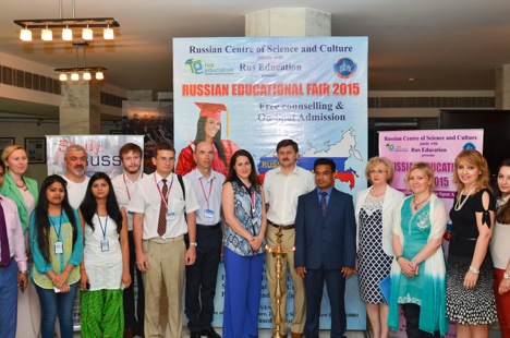 Russian Educational Fair-2015 ‘It is Time to Study in Russia’ was jointly organised by the Russian Centre of Science and Culture and Rus Education with the participation of 11 universities from all over Russia. Source: RCSC