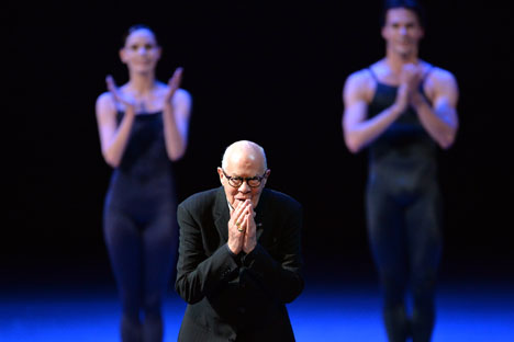 Benois de la Danse laureate and Dutch National Ballet choreographer Hans van Manen during the gala concert at the Bolshoi Theater in Moscow. Source: Ilya Pitalev / RIA Novosti