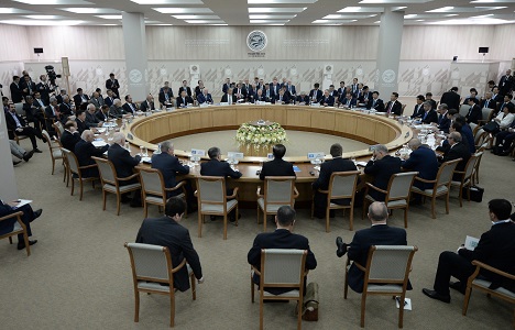 Expanded meeting of the SCO Heads of State Council. Source: SCO2015.ru
