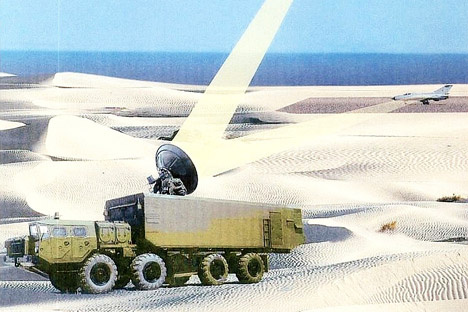 The super-high-frequency radiation emitted by the gun simply fries the electronic brains of drones. Source: Press photo