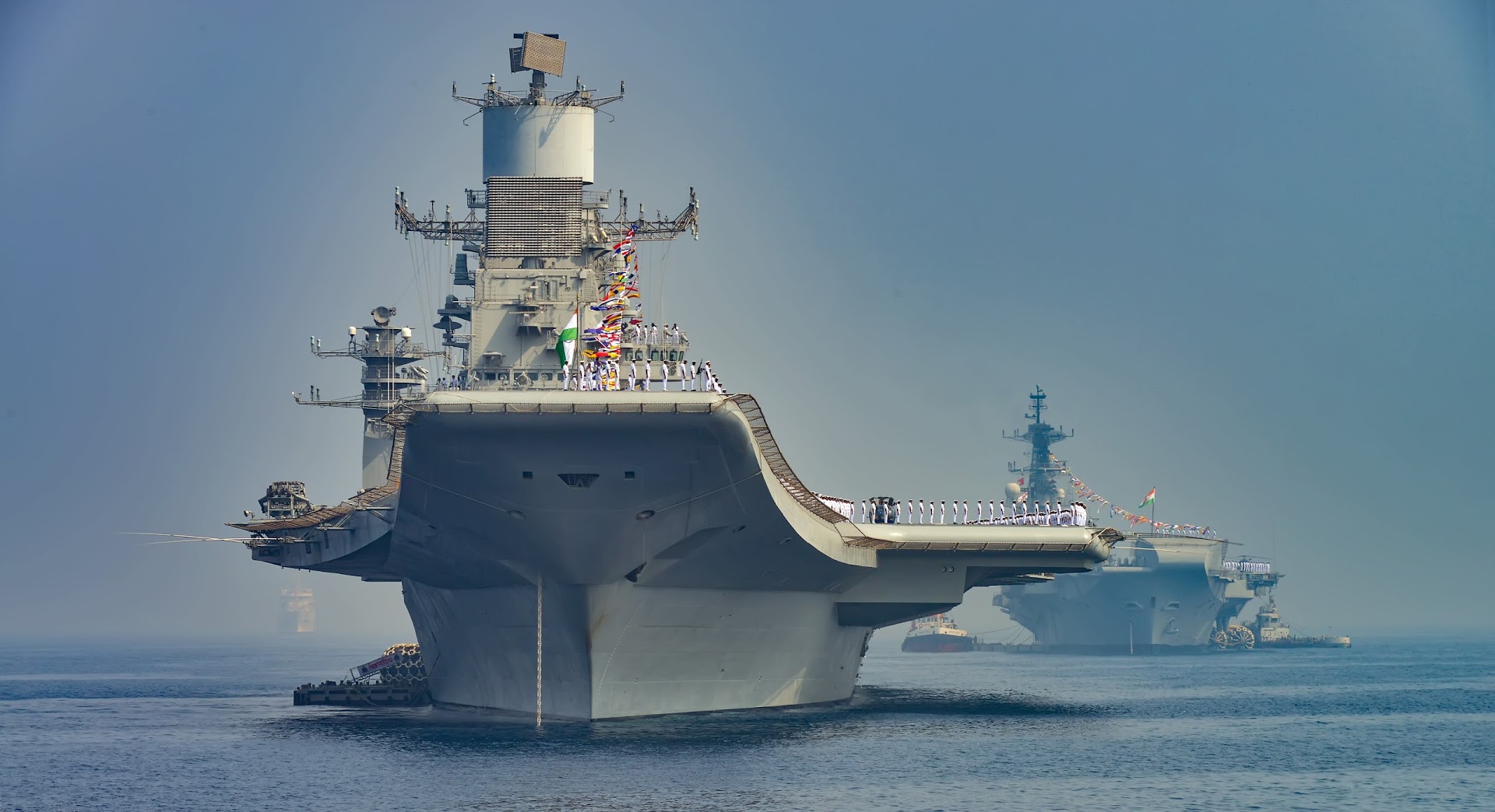 The Indian Navy is currently without an aircraft carrier as its flagship INS Vikramaditya is undergoing maintenance.