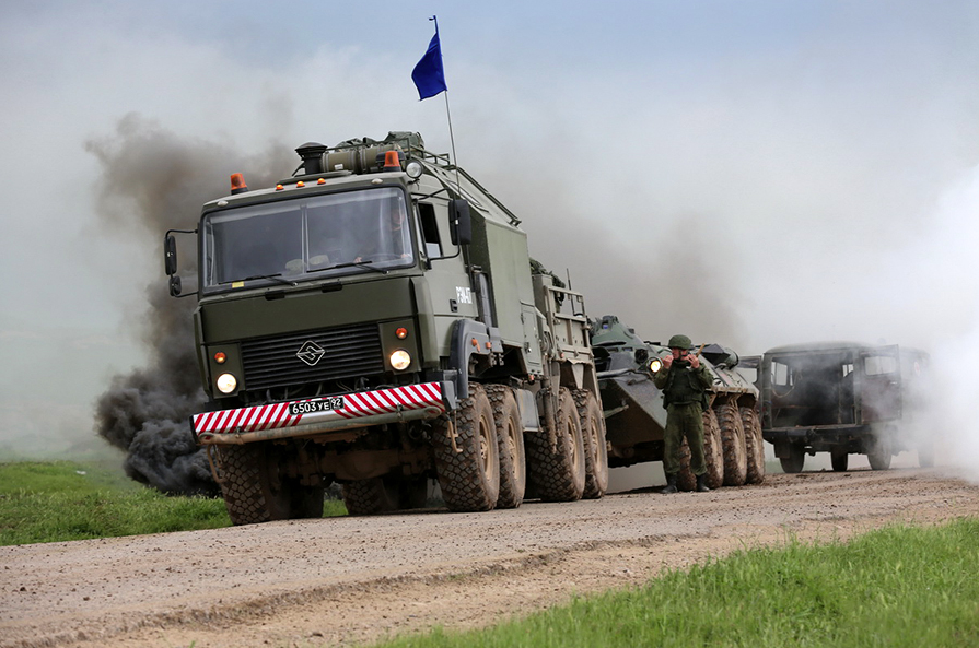 Military units from Armenia, Belarus, Kazakhstan, Kyrgyzstan, Russia and Tajikistan participated in the exercise.