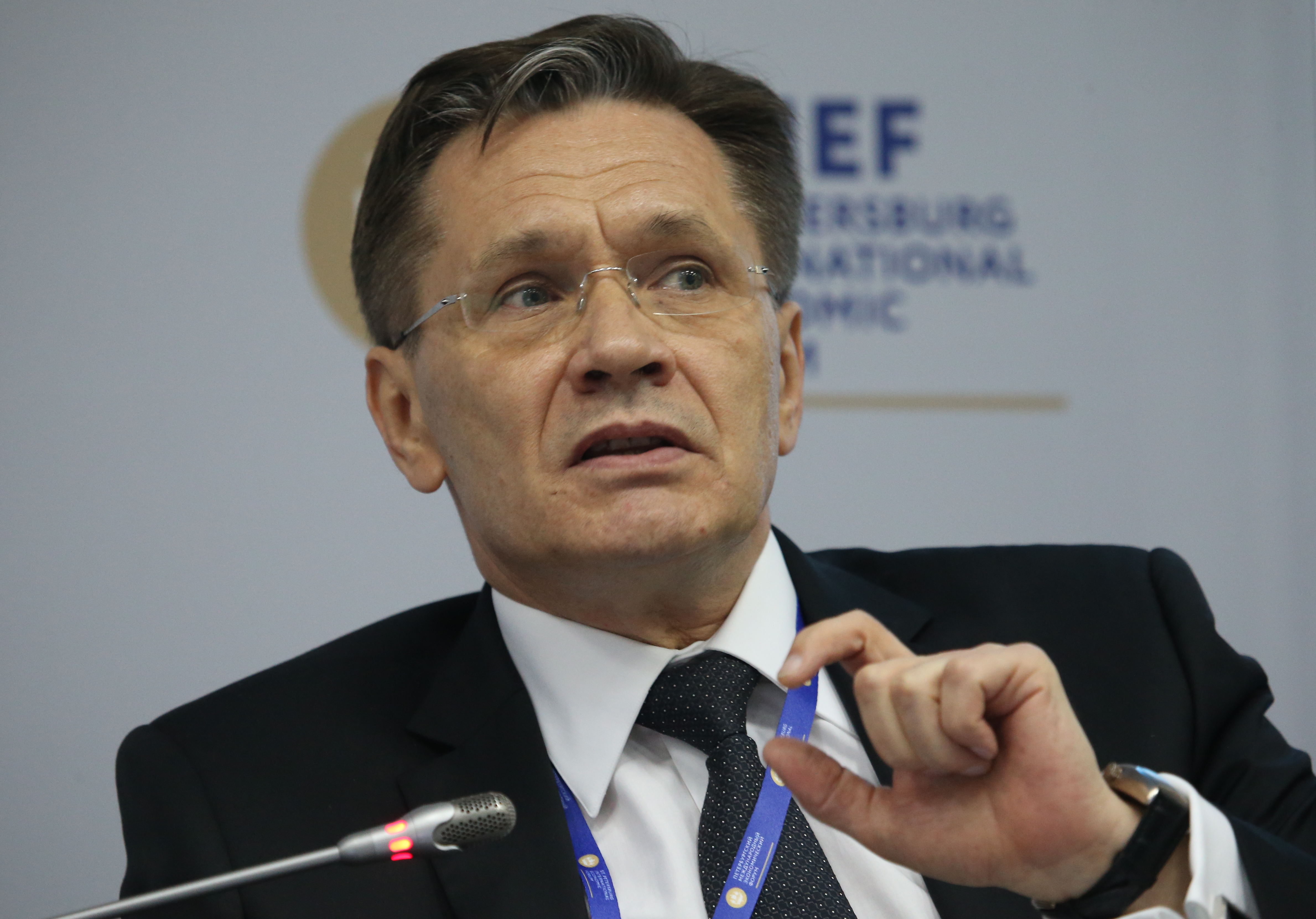 Alexei Likhachev, First Deputy Minister of Economic Development at SPIEF-2016.