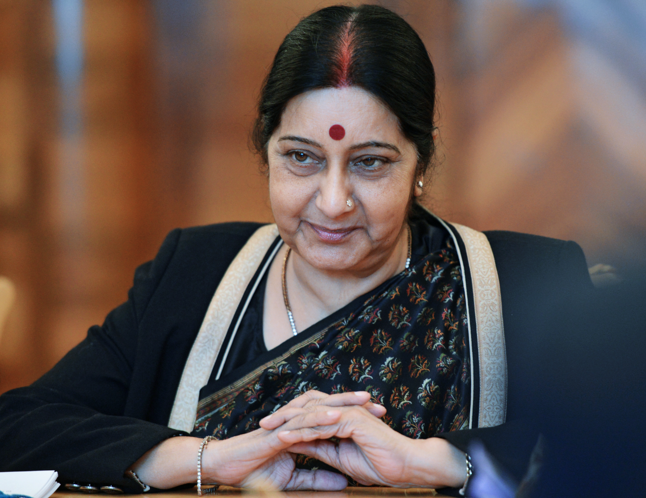 Indian External Affairs Minister Sushma Swaraj.