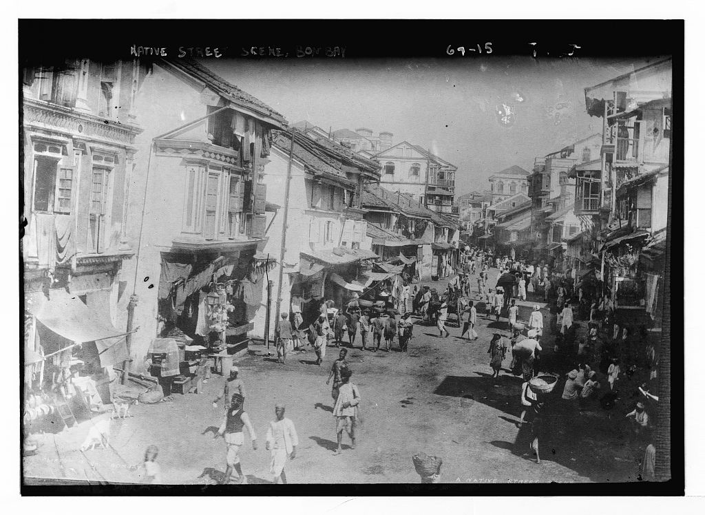 Streets of Bombay. Early 20th century.