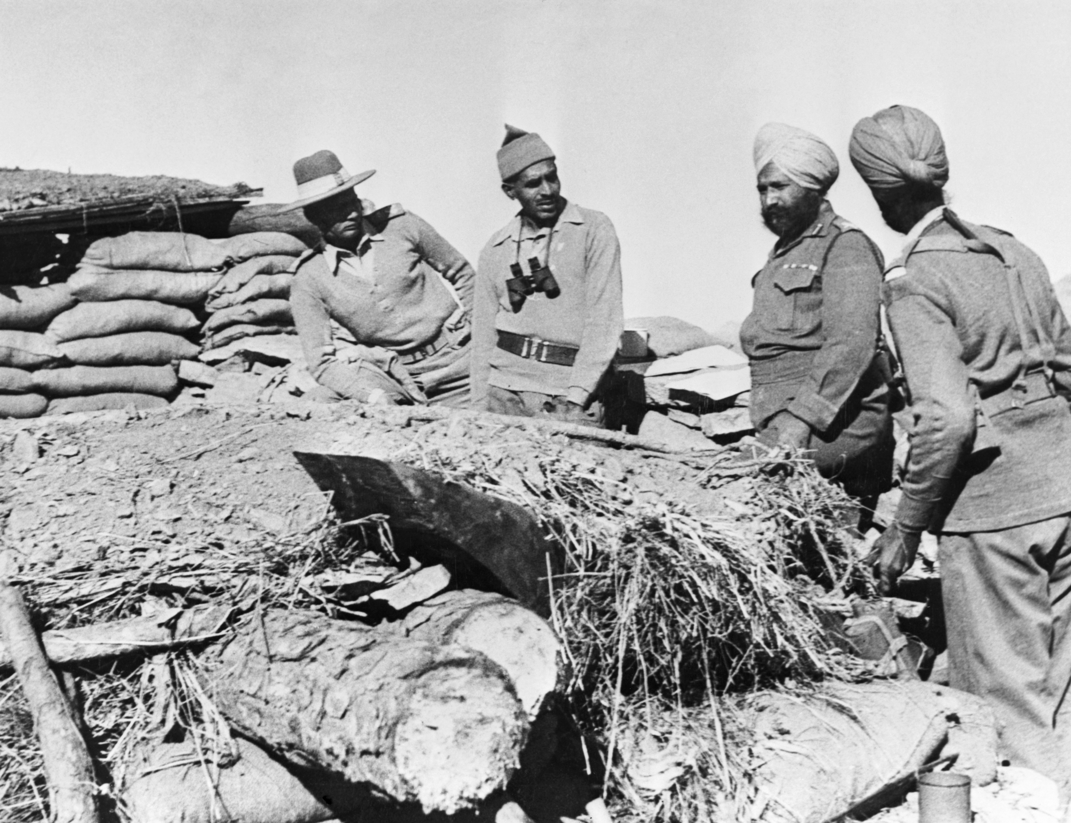 Indian officers in Kashmir, 1962.
