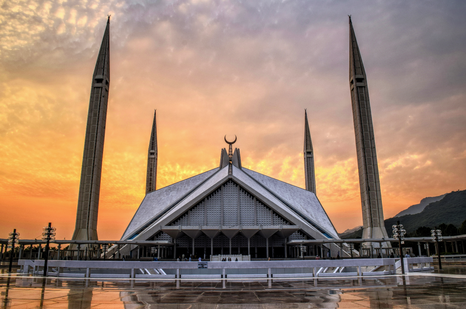 Faisal Mosque in Islamabad.