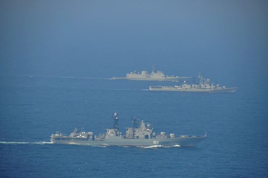 The first joint Russian-Indian naval drills were held in 2003.