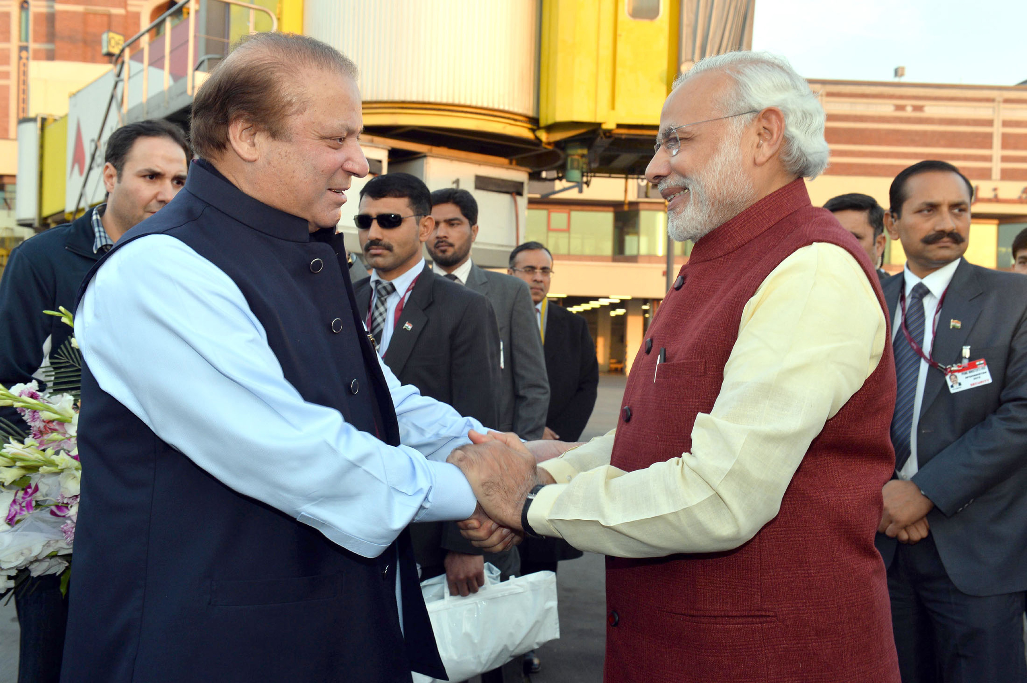 Narendra Modi has made attempts to reach out to Nawaz Sharif in the past. Source: EPA