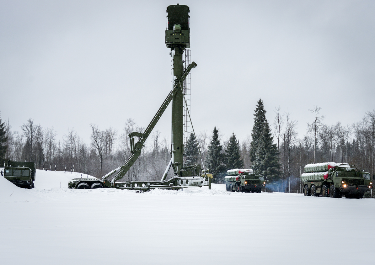 The S-400 Triumf is a Russian long and medium-range air-defence missile system.