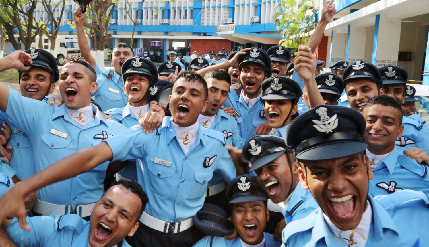 Indian Air Force cadets. Source: Twitter@IAF_MCC