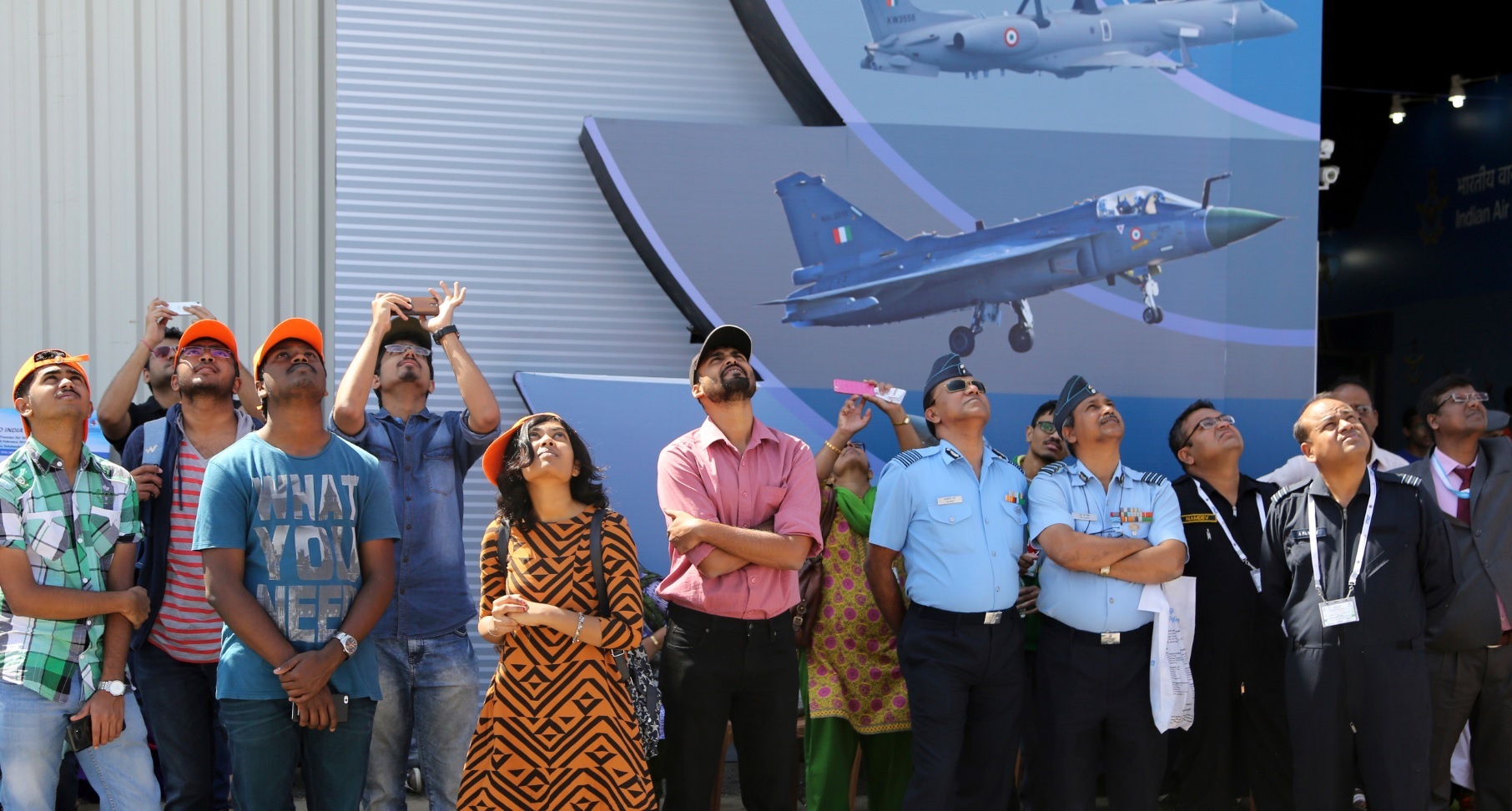 Visitors get a glimpse of aircraft at Aero India 2017 near Bengaluru. Source: AP