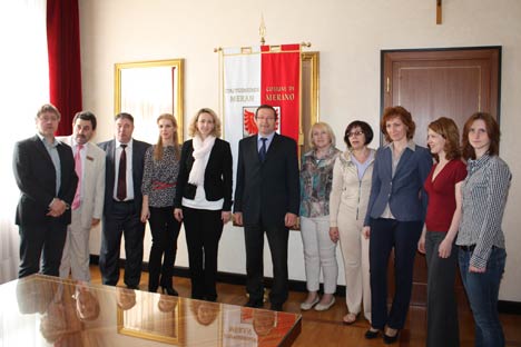 Un momento dell'incontro con la delegazione russa (Foto: Ufficio Stampa)